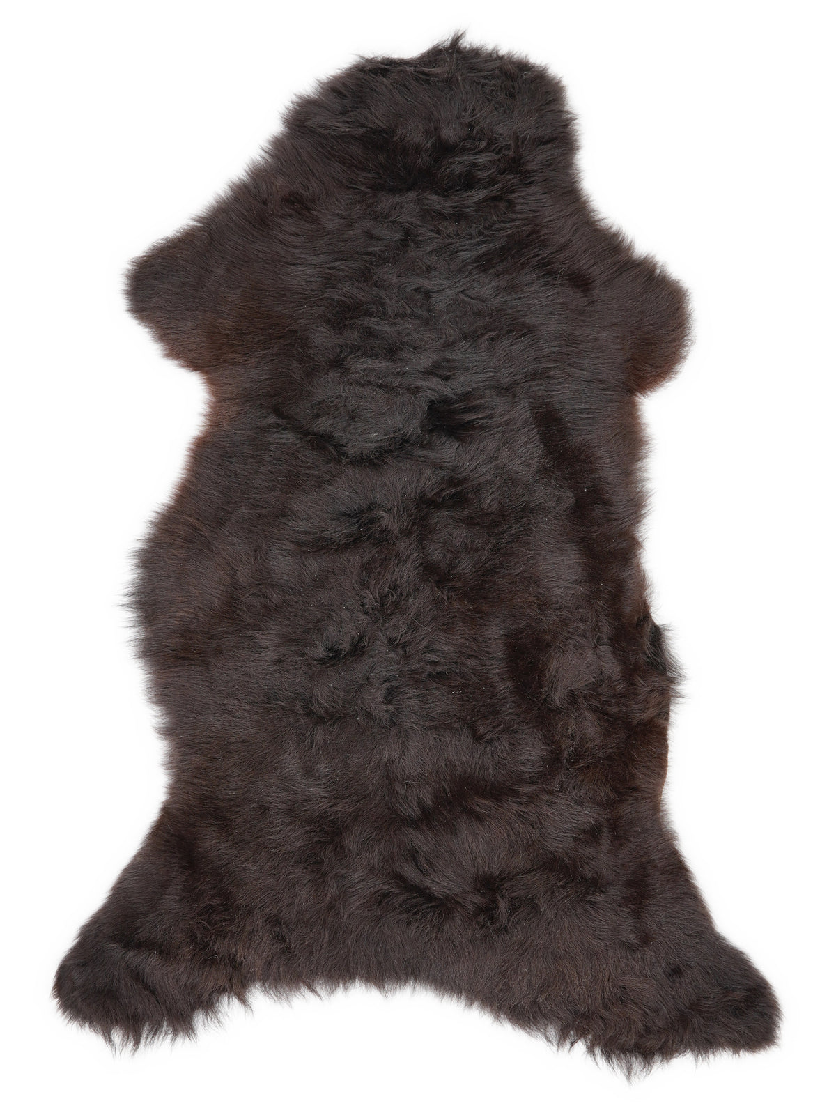 Peau de mouton multicolore britannique d’environ 120 × 60 cm, vue de dessus : exactement la peau que vous recevez