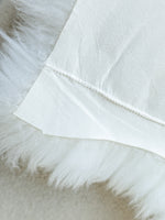 Peau de mouton cousue blanche XXXXL