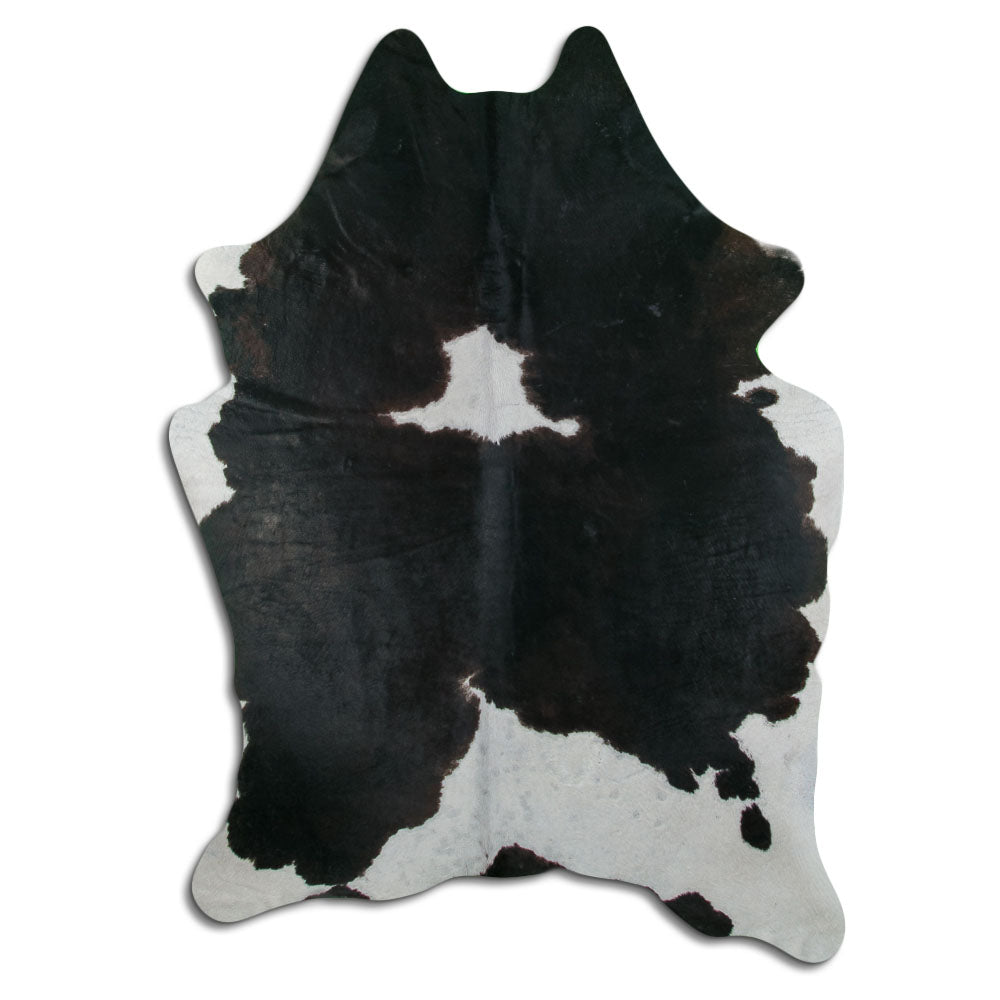 Peau de vache noire et blanche XXL