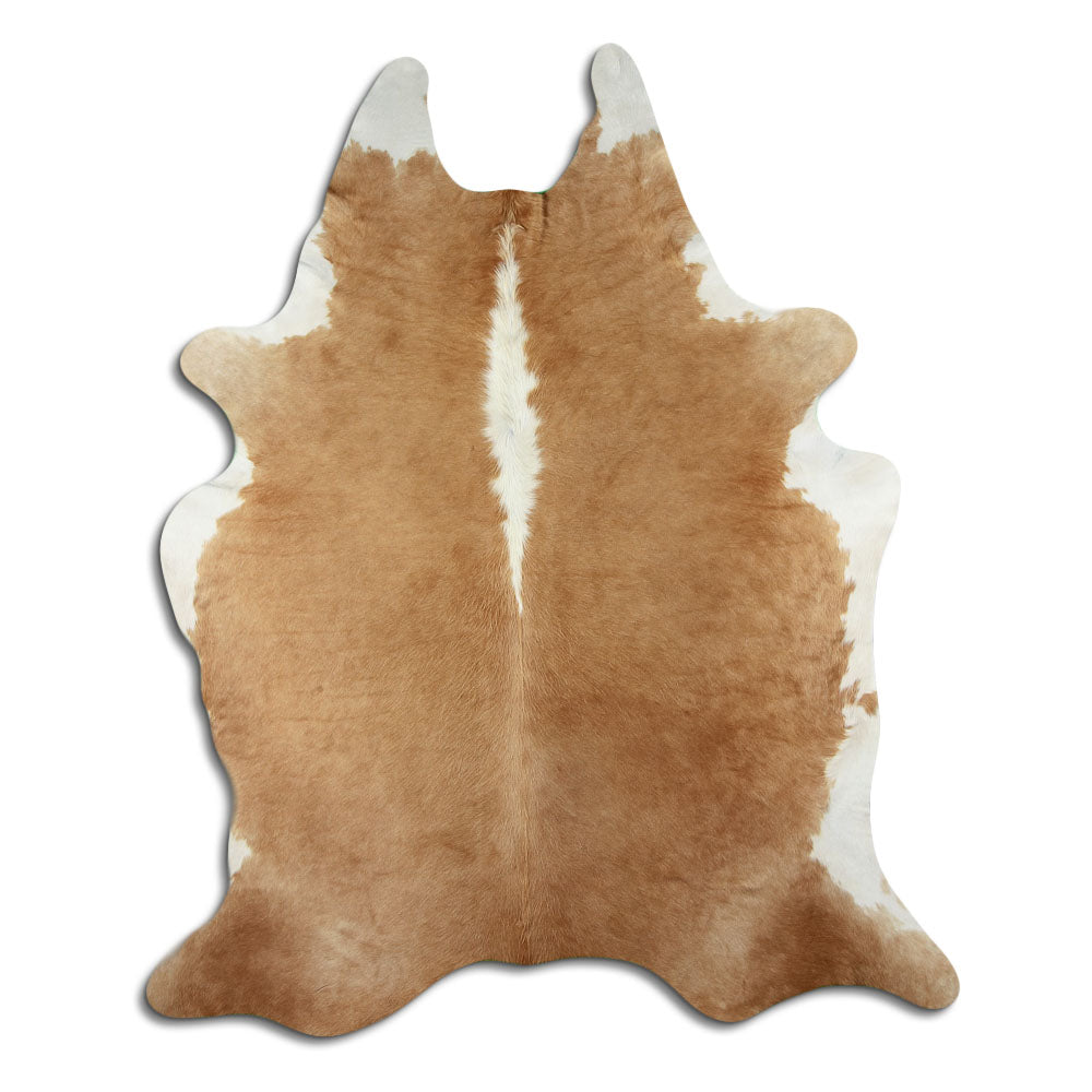 Peau de vache marron et blanche XXL