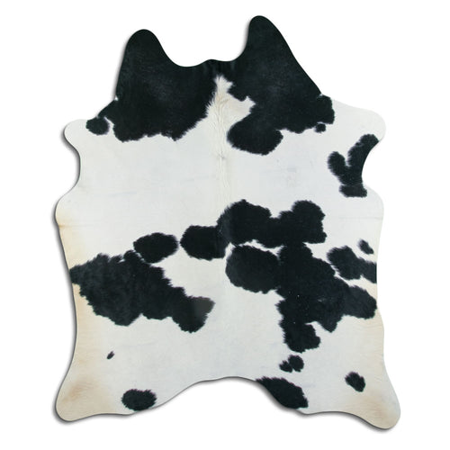 Peau de vache noire et blanche XXL
