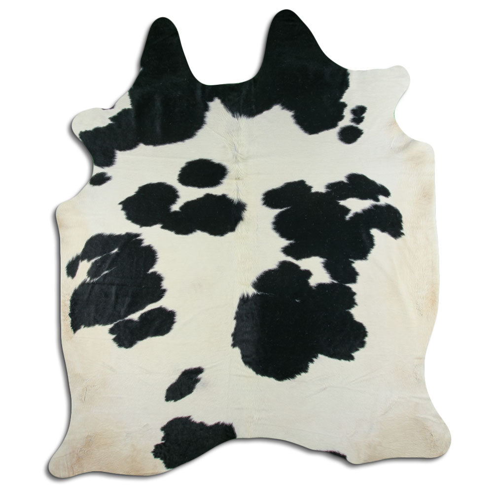 Peau de vache noire et blanche XXXL