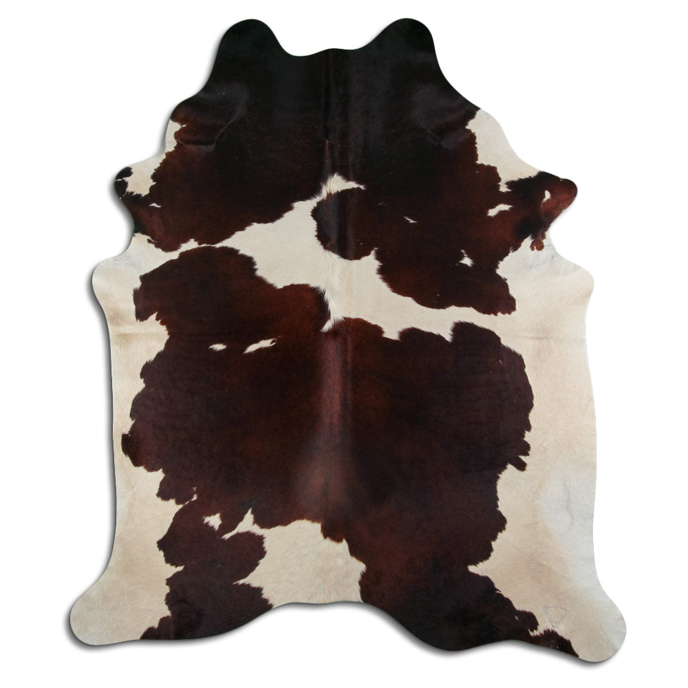 Peau de vache marron et blanche XXL