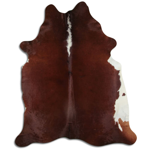 Peau de vache marron et blanche XXL