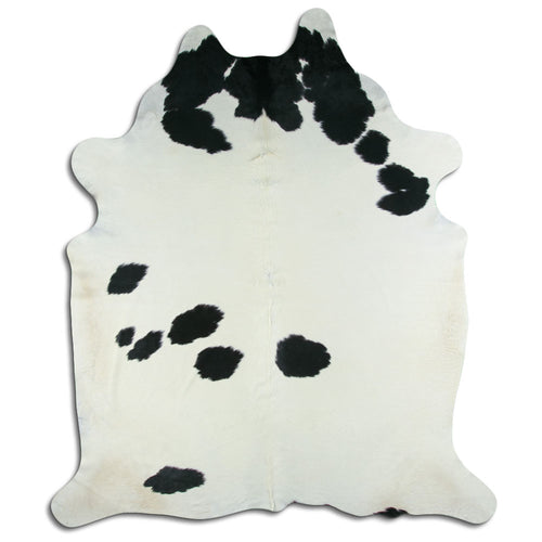 Peau de vache noire et blanche XXXL