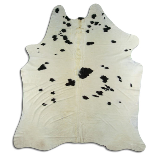 Peau de vache noire et blanche XXL