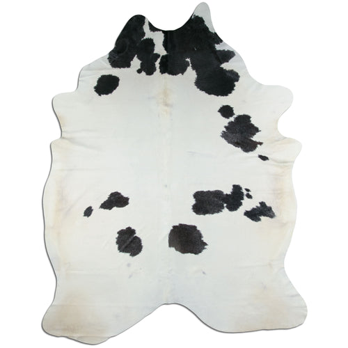 Peau de vache noire et blanche XXXL