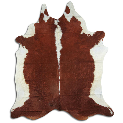 Peau de vache marron et blanche XXL
