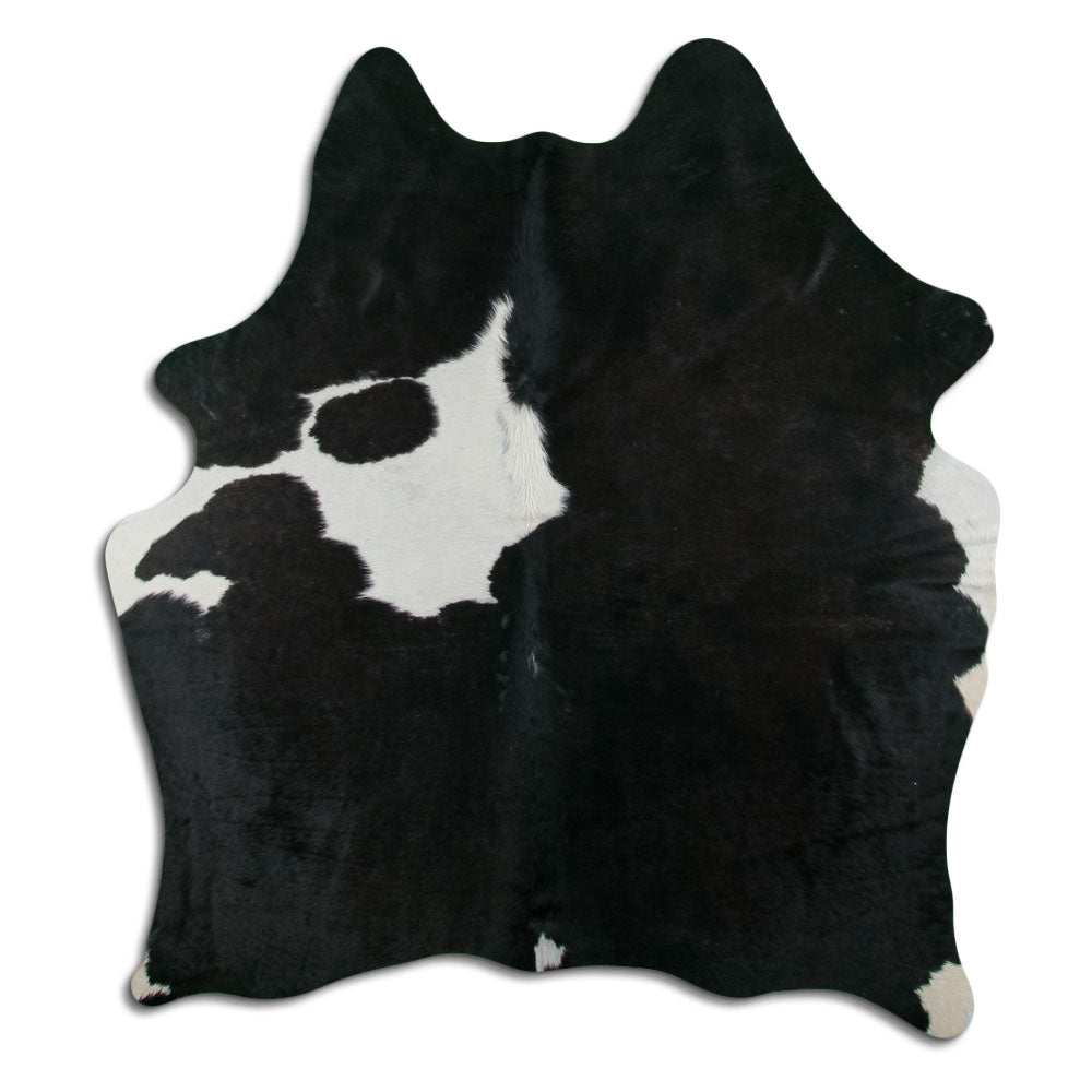 Peau de vache noire et blanche L