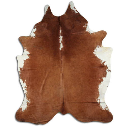Peau de vache marron et blanche XXL