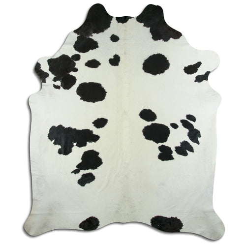 Peau de vache noire et blanche XXXL