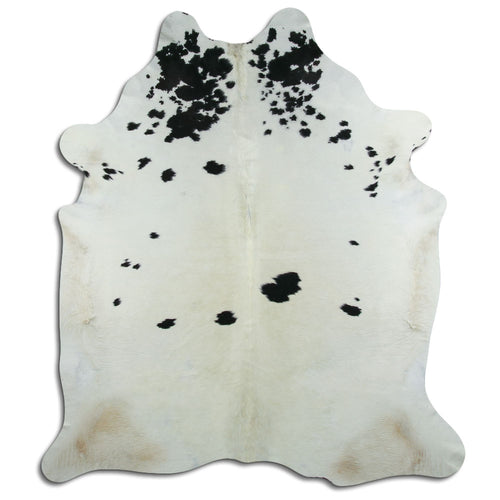 Peau de vache noire et blanche XXL