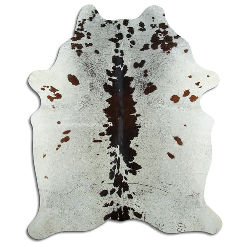 Peau de vache marron et blanche XXL
