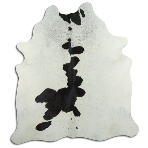 Peau de vache noire et blanche XXL