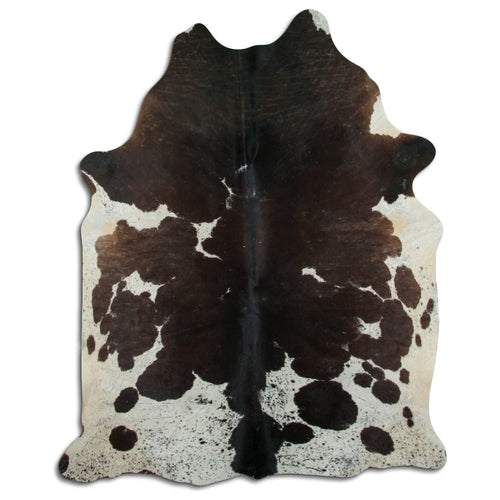 Peau de vache noire et blanche XXL