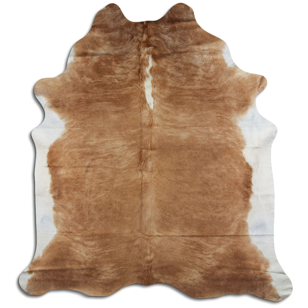 Peau de vache marron et blanche XXL