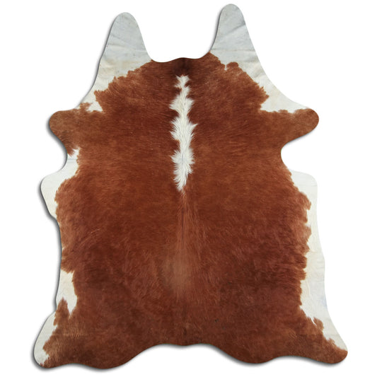 Peau de vache marron et blanche XXL