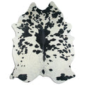 Peau de vache noire et blanche XXXL