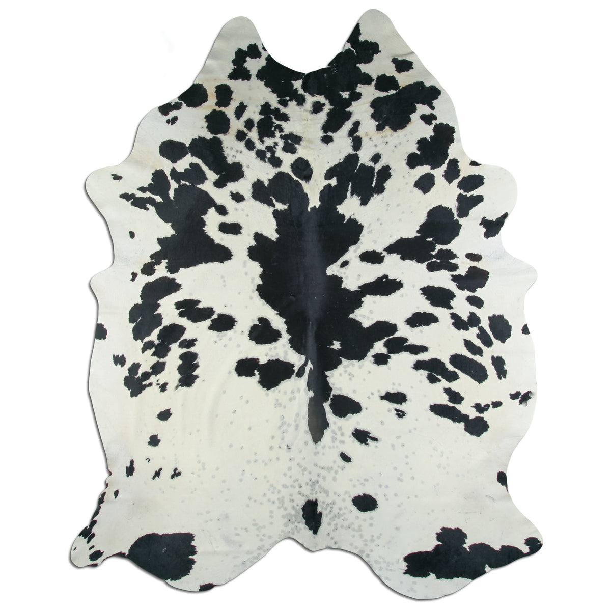 Peau de vache noire et blanche XXXL