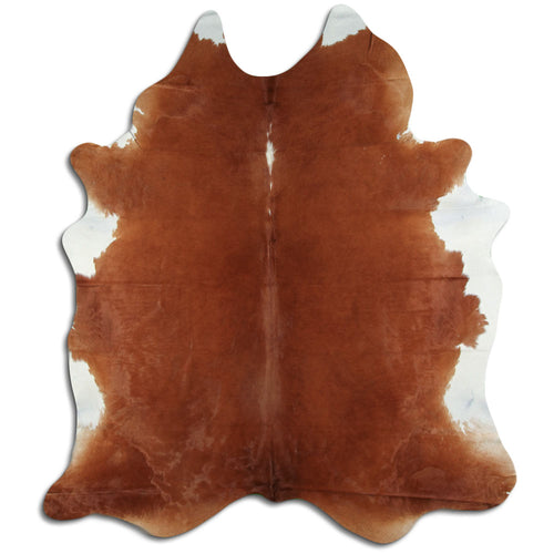 Peau de vache marron et blanche XXL