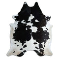Peau de vache noire et blanche XXXL