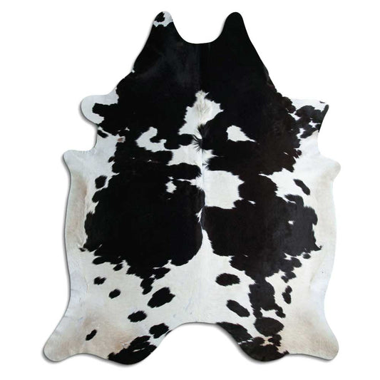 Peau de vache noire et blanche XXXL