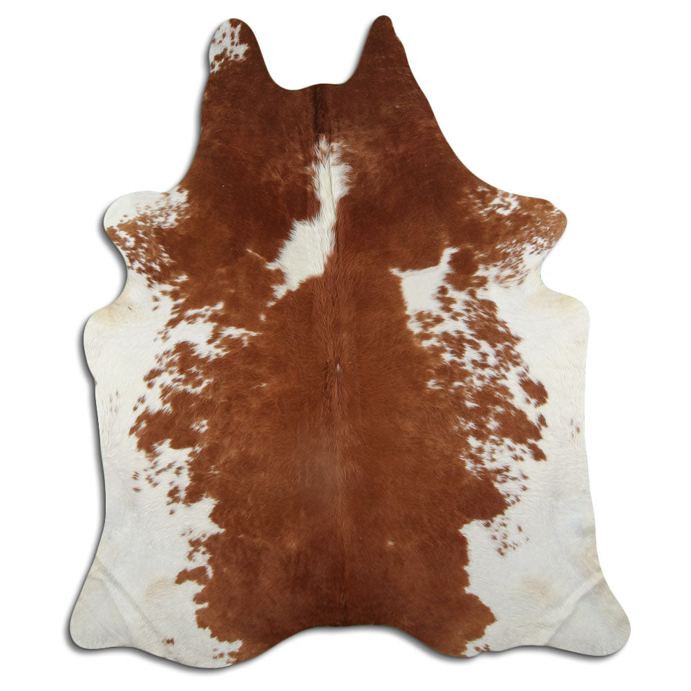 Peau de vache marron et blanche XXL