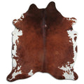 Peau de vache marron et blanche XXL
