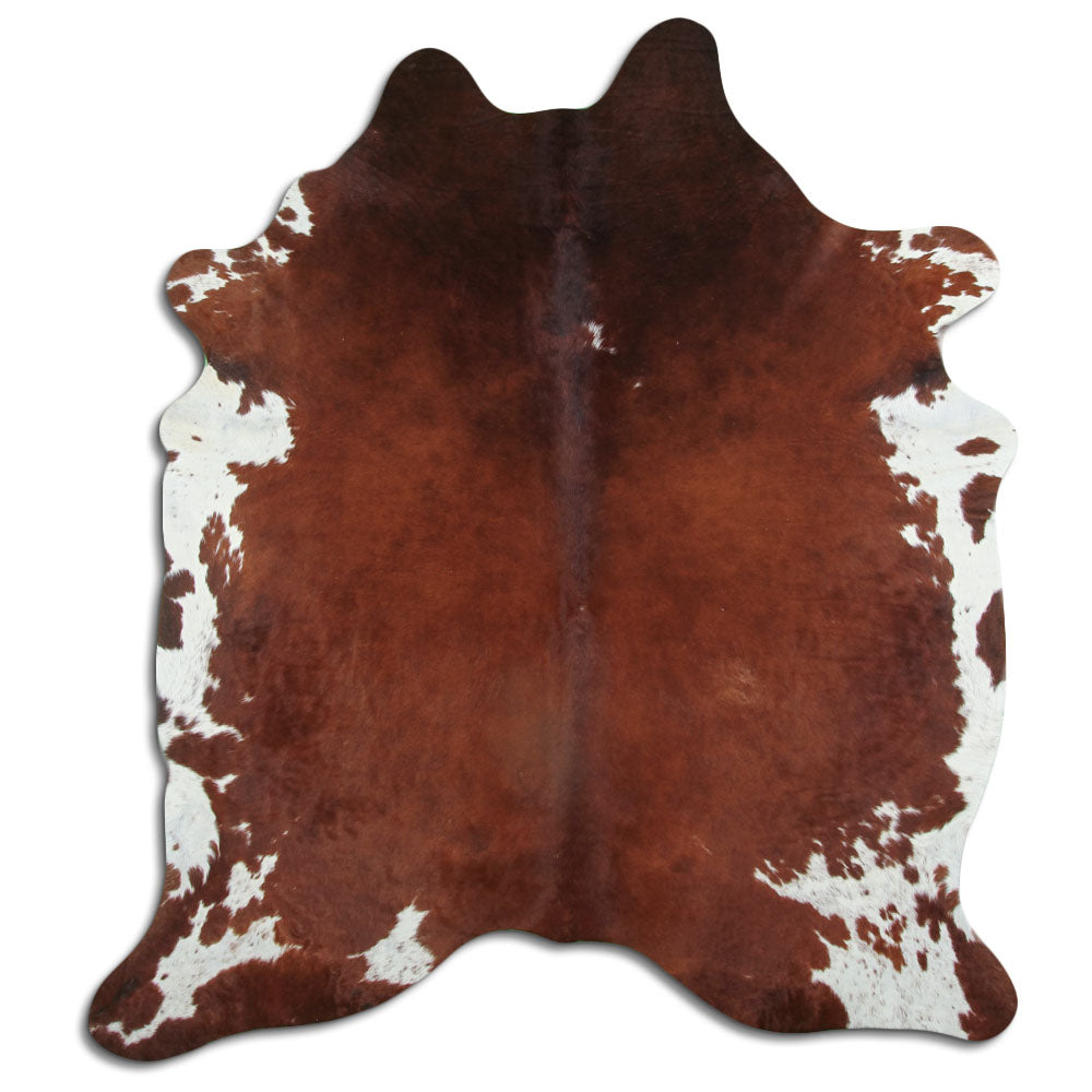 Peau de vache marron et blanche XXL