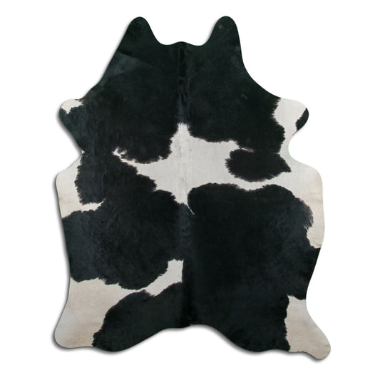 Peau de vache noire et blanche XXL
