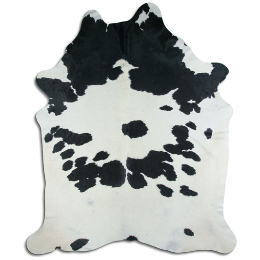 Peau de vache noire et blanche XXXL