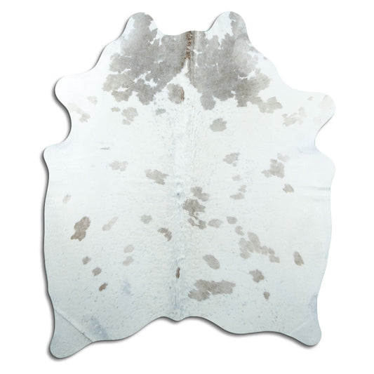 Peau de vache marron et blanche L