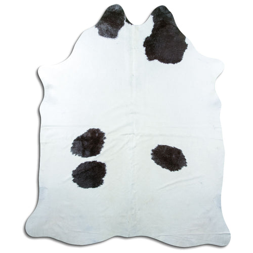 Peau de vache noire et blanche XXL