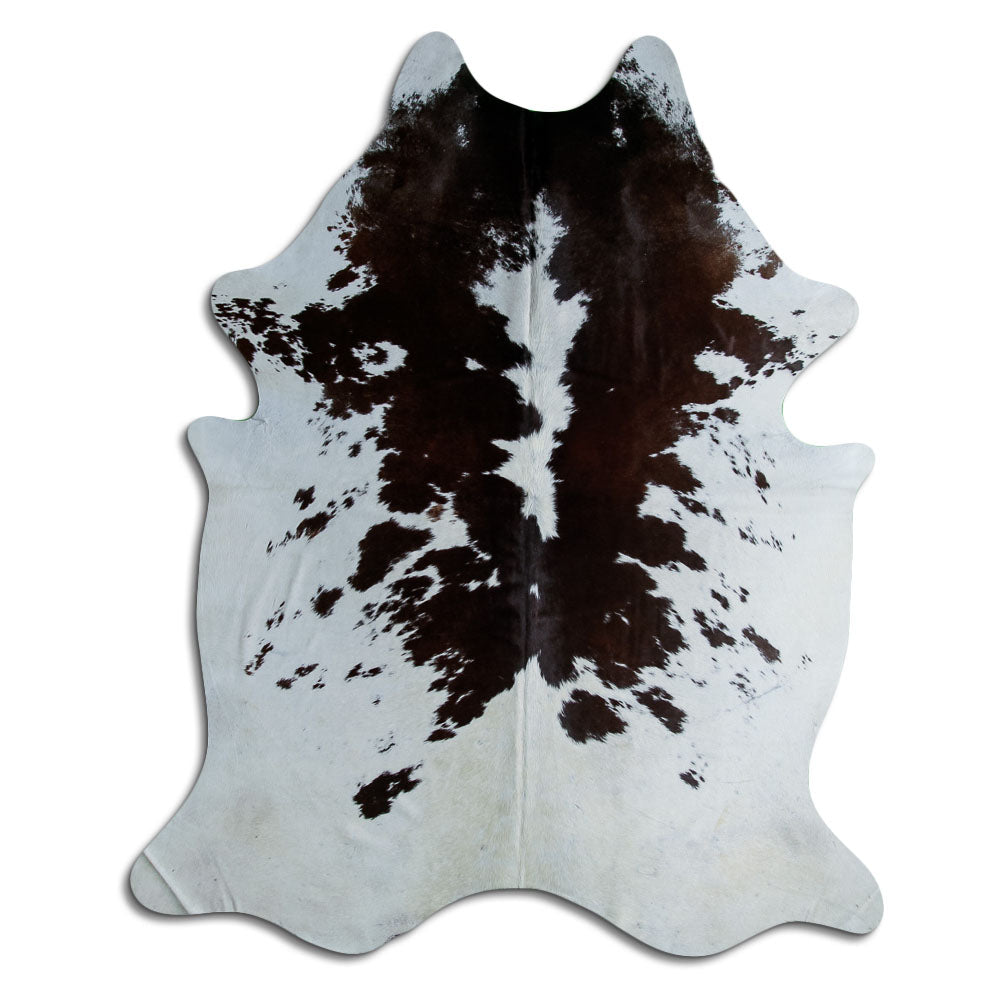 Peau de vache marron et blanche XXL
