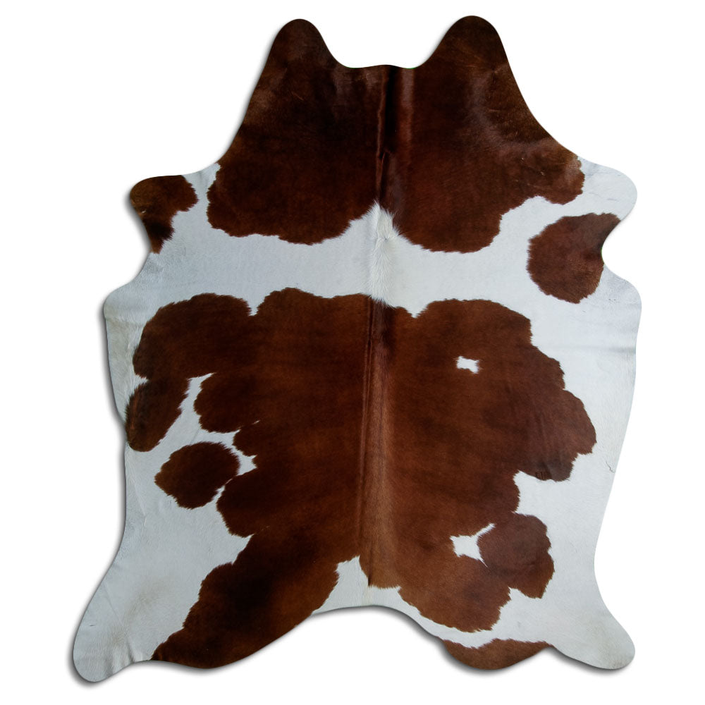 Peau de vache marron et blanche XXL