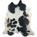 Peau de vache noire et blanche XXL