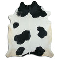 Peau de vache noire et blanche XXXL