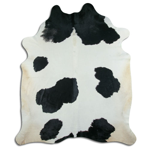 Peau de vache noire et blanche XXXL