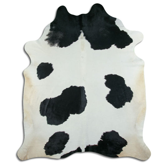 Peau de vache noire et blanche XXXL