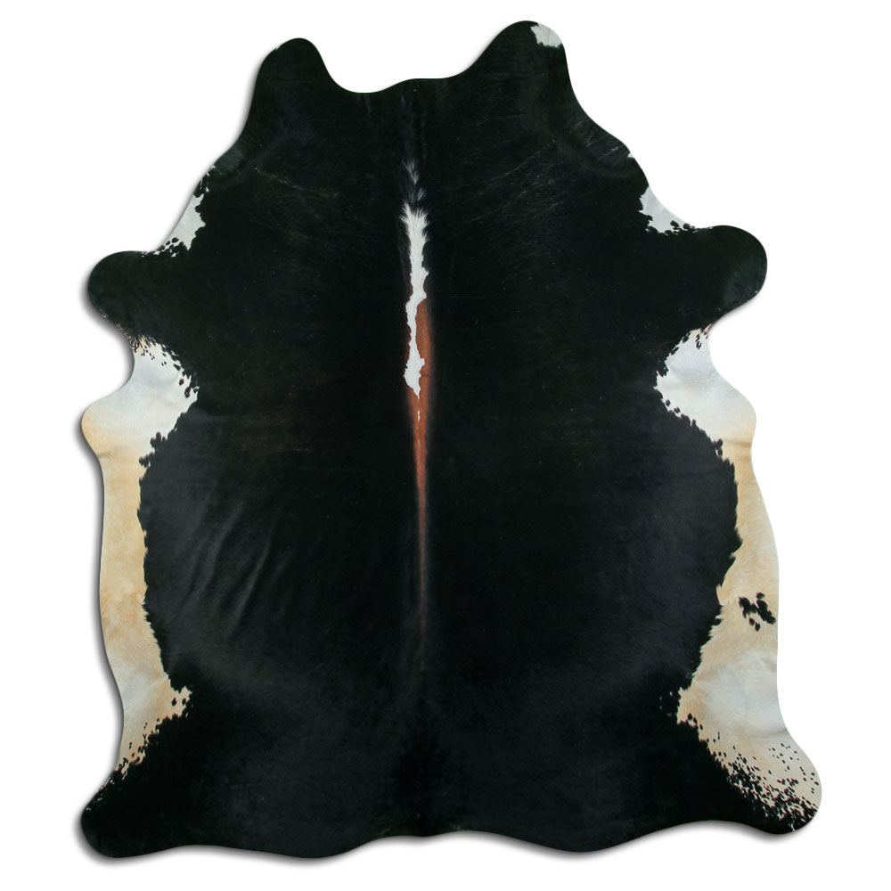 Peau de vache marron et blanche XXL