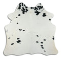 Peau de vache noire et blanche M