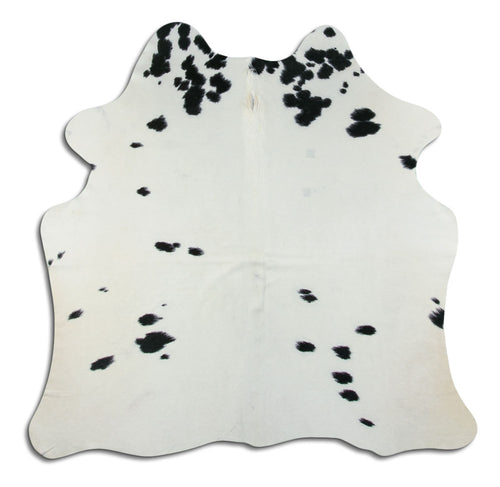 Peau de vache noire et blanche M