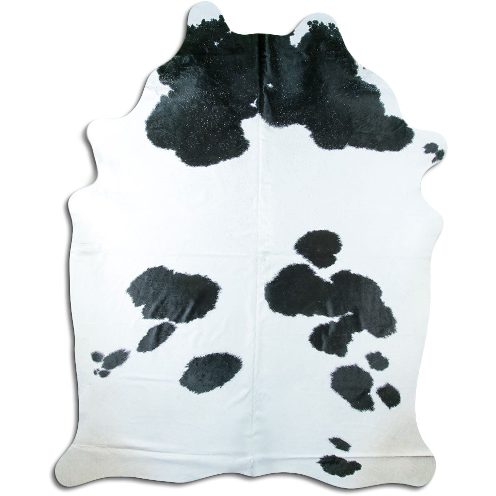 Peau de vache noire et blanche XXXL