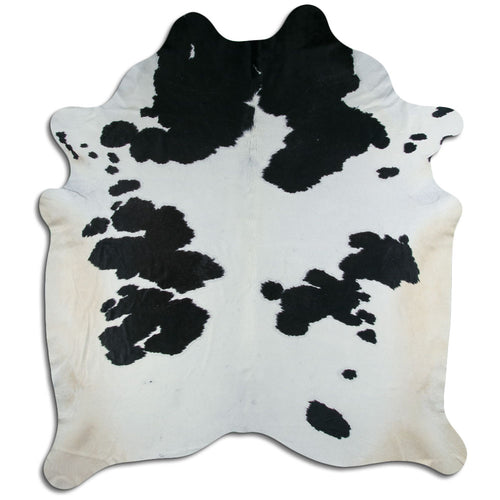 Peau de vache noire et blanche XXXL