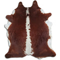Peau de vache marron et blanche XXL