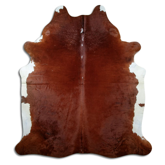 Peau de vache marron et blanche XXL