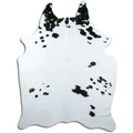 Peau de vache noire et blanche XXL
