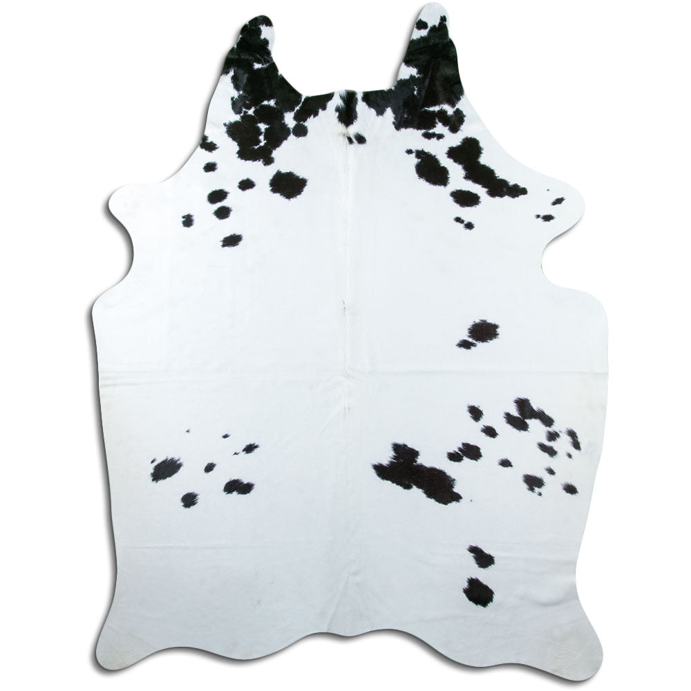Peau de vache noire et blanche XXL