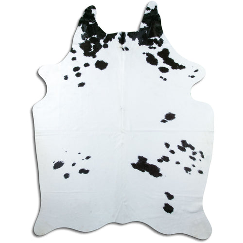 Peau de vache noire et blanche XXL