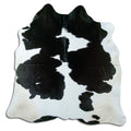 Peau de vache noire et blanche L